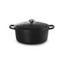 Le Creuset Signature Roaster rond 30 cm noir Schwarz (21177300000430)