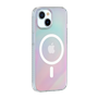 Coque Compatible MagSafe Hybride Semi-transparente Irisée pour iPhone 15 Bigben
