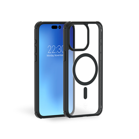 Coque Renforcée iPhone 15 Pro AIR FROST Compatible MagSafe Frost Noire - Garantie à vie Force Case