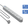 Parafoudre 5 prises 800j avec USB A+C 1
