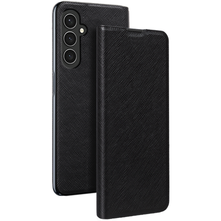 Etui Folio Samsung G A25 Noir - Porte-carte intégré Bigben