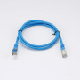 C ble RJ45 Male/Male droit CAT6A F/UTP - Longueur 1M - Bleu - en sachet