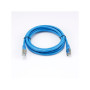 C ble RJ45 Male/Male droit CAT6A F/UTP - Longueur 2M - Bleu - en sachet