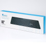 Clavier sans fil 2.4Gh/BT HEDEN 104keys, support tl intgr connexion BT3.0&BT5