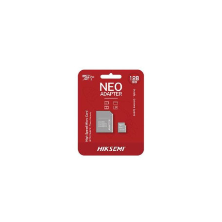 CARTE MEMOIRE HIKSEMI M-SD 128G MICRO SDHC - SERIE C1 AVEC ADAPTATEUR  92MB/s 40