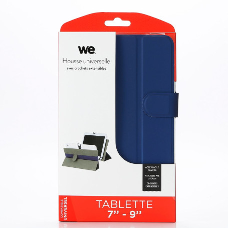 WE  tui universel pour tablettes 7-9 - Toucher doux - Systme de crochets exten