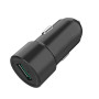 Chargeur allume-cigare 1 port USB - 18W - 3A - Compatible QC 3.0 - noir