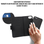 WE Etui folio MAGNETIQUE APPLE IPHONE 11 PRO MAX Noir: Coque dtachable - fermet