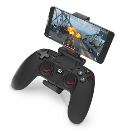 Manette Gaming sans fil Bluetooth / 2.4GHz / filaire Avec clip pour Smartphone C