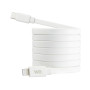 WE C ble USB-C/Lightning m le/m le plat 1m - blanc