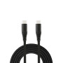 WE C ble USB-C m le/USB-C m le/m le en nylon tress 1.50m - Charge 100W - USB 2.