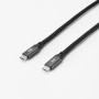 WE C ble USB-C m le/USB-C m le/m le en nylon tress 2m - USB 3.2 gen 1 - 3A - no