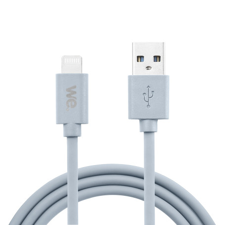 C ble USB/Lightning en silicone - 1m - bleu