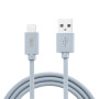 C ble USB/Lightning en silicone - 2m - bleu