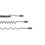 C ble USB / Lightning torsad 2m - noir