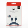 C ble USB/micro USB en silicone - 2m - bleu