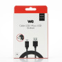 C ble USB/micro USB en silicone - 2m - noir
