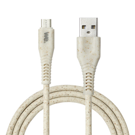 C ble micro USB/USB A bisourc avec 30% de matires recycles - 1m - Packaging
