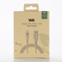 C ble micro USB/USB A bisourc avec 30% de matires recycles - 1m - Packaging