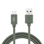 C ble USB/USB-C en silicone - USB 2.0 - 2m - vert kaki