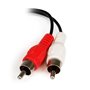 StarTech.com Câble en Y Mini-Jack 3,5mm vers 2x RCA de 15 cm - Adaptateur audio Mini-Jack (F) vers 2x Cinch (M)