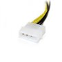 StarTech.com Câble adaptateur d'alimentation LP4 vers carte vidéo Express PCI 8 broches de 15 cm