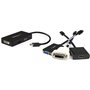 StarTech.com Adaptateur de voyage Mini DisplayPort vers VGA / DVI / HDMI - Convertisseur vidéo 3-en-1