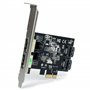 StarTech.com Carte contrôleur PCI Express avec 2 ports SATA III interne et 2 ports eSATA externe