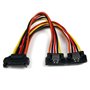 StarTech.com Câble répartiteur en Y d'alimentation SATA vers 2 SATA avec verrouillage