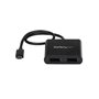 StarTech.com Adaptateur USB-C vers Double DisplayPort 1.2, Hub USB-C Multi-Moniteur MST, Double écran 4K 30Hz/1080p 60Hz DP Exte