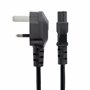 StarTech.com Cordon d'alimentation en trèfle pour GB BS1363 vers C5 de 2m pour ordinateur portable M/F - Noir