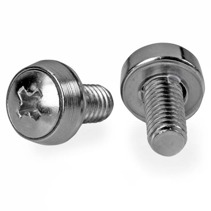 Startech.com Vis 12-24 pour rack de serveur plaqués en nickel - Pack de 50