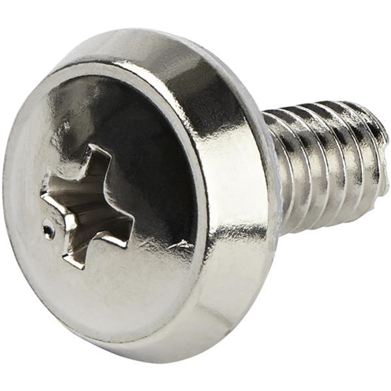 Image secondaire de Startech.com Vis 12-24 pour rack de serveur plaqués en nickel - Pack de 50