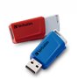 Verbatim Clés USB Store 'n' Click 2 x 32 Go Rouge / Bleu