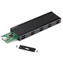 StarTech.com Boitier USB-C 10Gbps vers M.2 NVMe ou M.2 SATA SSD - Boitier Aluminium Externe Portable M.2 PCIe/SATA NGFF SSD - Câ