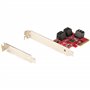 StarTech.com Carte PCI Express SATA 2 ports - Carte Contrôleur PCIe SATA - 6Gbps - ASM1166 Non-RAID - Convertisseur PCI Express 