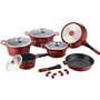 Batterie de Cuisine Royalty Line ES2014M Bourgogne 14 Pièces