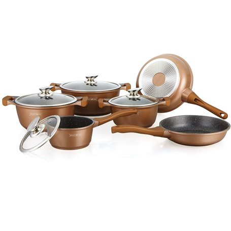 Batterie de Cuisine Royalty Line BS1010M  Cuivre Acier 10 Pièces