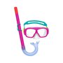 Masque de Plongée avec Tube pour Enfants Bestway Vert Rose