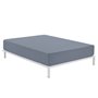 Drap housse Alexandra House Living Gris acier 200 X 210 cm