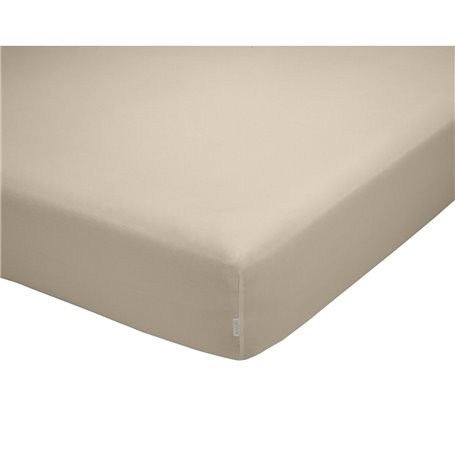 Drap housse Alexandra House Living QUTUN Taupe 105 x 200 cm