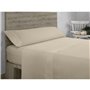 Drap housse Alexandra House Living QUTUN Taupe 105 x 200 cm