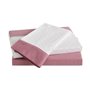 Jeu de draps Alexandra House Living Eira Rose chaud Lit 1 persone 3 Pièces