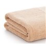 Serviette de toilette Paduana Beige Camel 100 % coton 100 x 150 cm