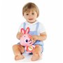 Peluche sonore Moltó Gusy luz Baby Bunny Rose 7,5 cm