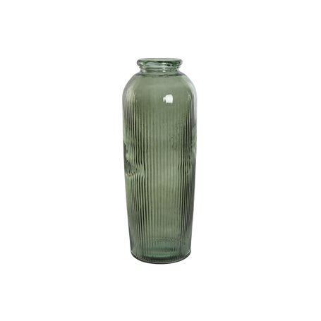 Vase Home ESPRIT Vert Cristal recyclé 30 x 30 x 72 cm