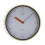 Horloge Murale Versa Blanc Marron Plastique Quartz 4 x 30 x 30 cm