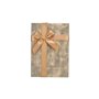 Set de boîtes décoratives Marron Noir Carton Rayures Lien 3 Pièces