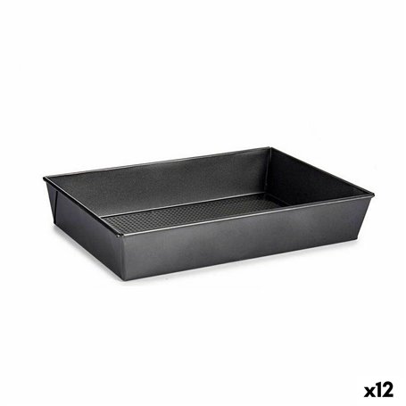 Moule rectangulaire Gris foncé Métal Acier au carbone 24 x 6