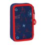 Plumier double Spider-Man Neon Blue marine 12.5 x 19.5 x 4 cm (28 Pièces)